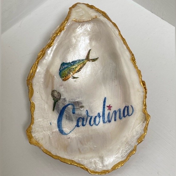 $18 or FREE WITH $40 PURCHASE. NEW OYSTER SHELL CAROLINA KEYS DISH OR RING DISH - Picture 10 of 16